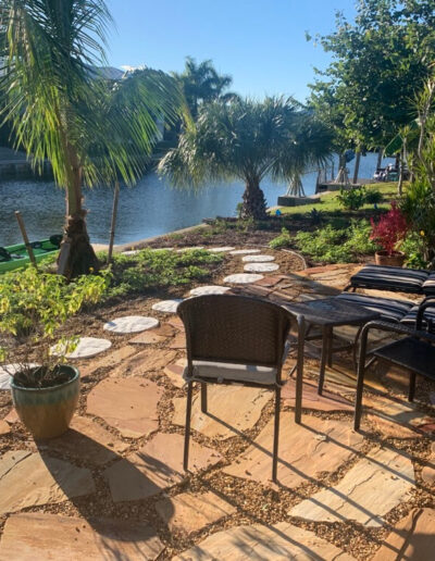 Landscaping patio